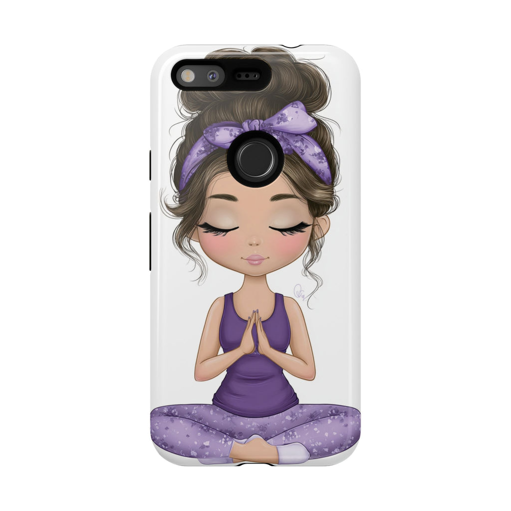Yoga Phone Case for Mindfulness Gift for Yogis, Meditation Accessory, Zen Vibe