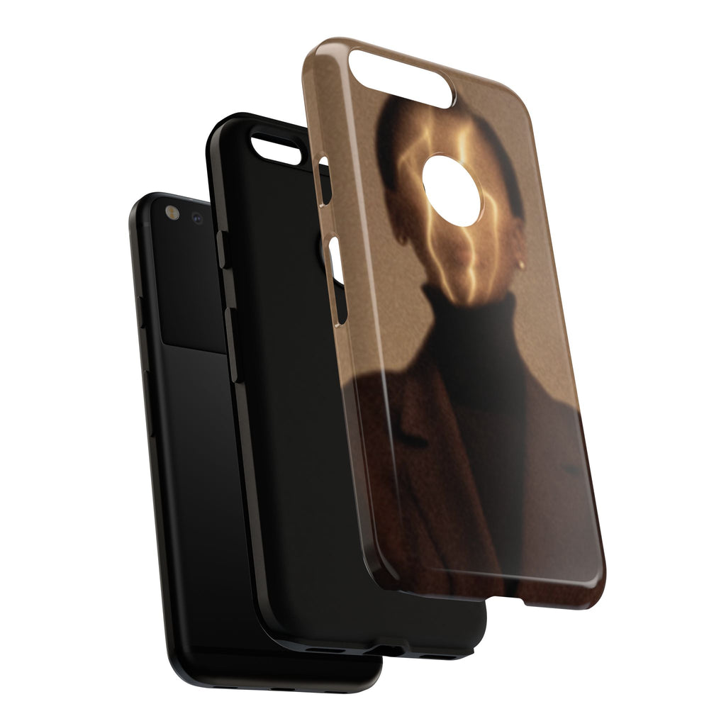Stylish Phone Case with Artistic Design, Fashion Tech Accessory, Tough Cases