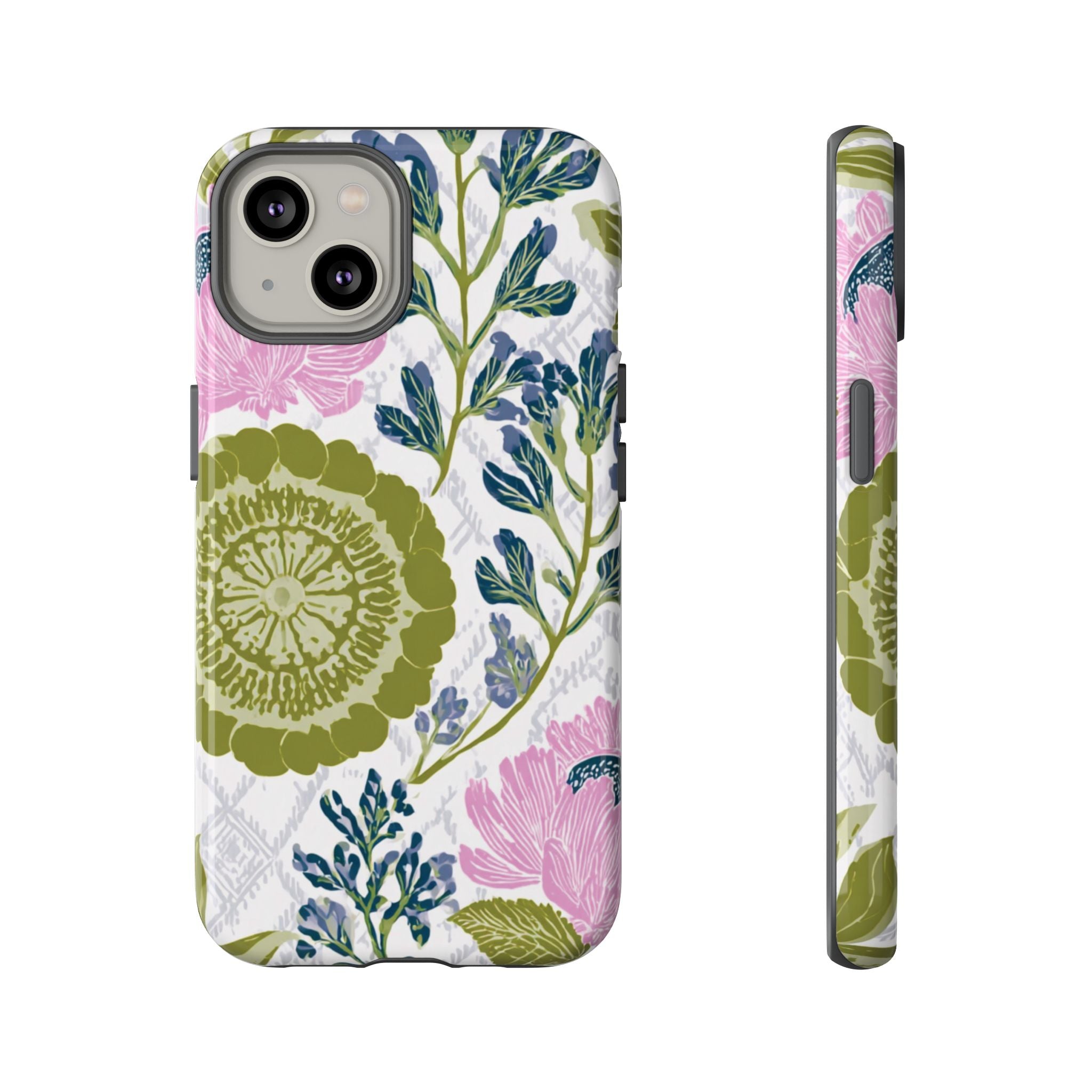 Floral Phone Case, Tough Cases with Elegant Design, Stylish Phone Accessories