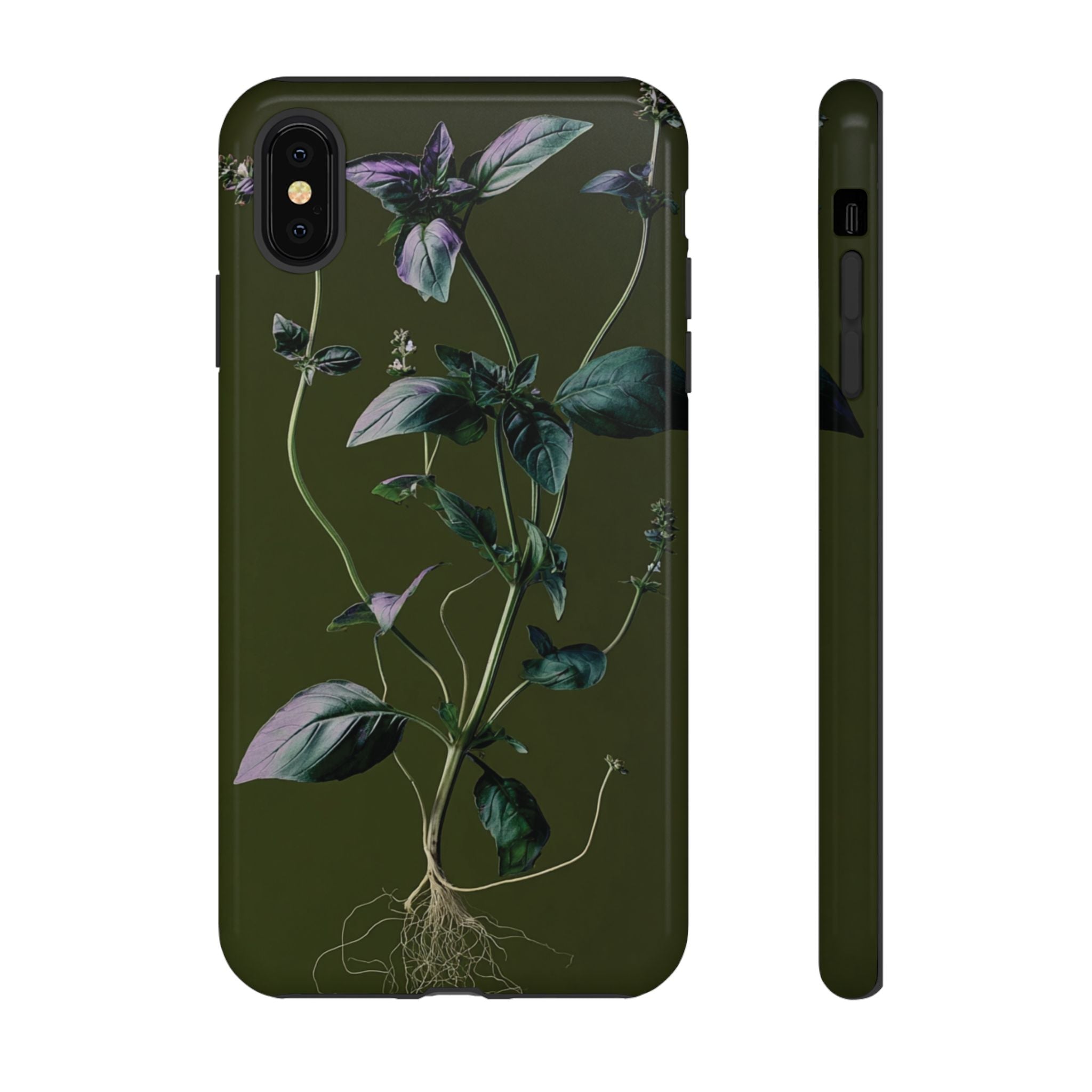 Green Botanical Phone Case, Floral Phone Cover, Nature Lover Gift