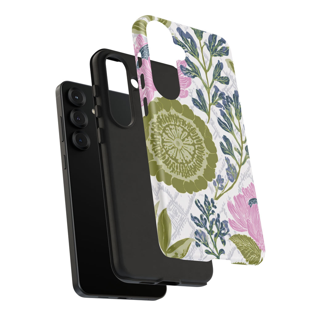 Floral Phone Case, Tough Cases with Elegant Design, Stylish Phone Accessories