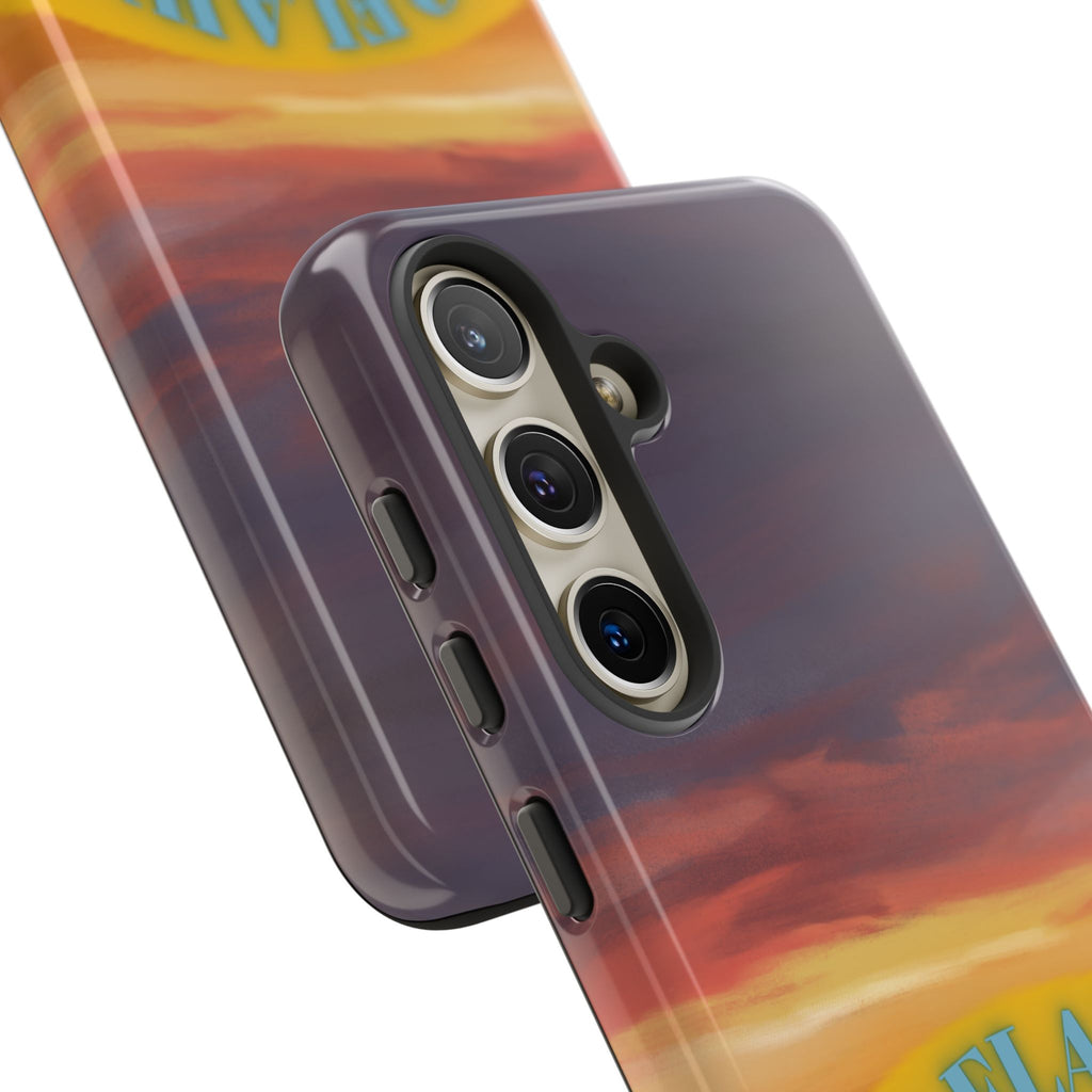 Sunset 'No Flaws' Tough Phone Case — Tropical Beach Protective Cover