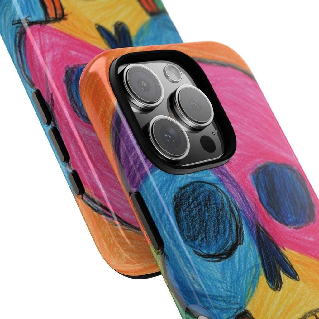 Vibrant Skull Phone Case | Tough Cases, Colorful Design, Unique Art Phone Cover