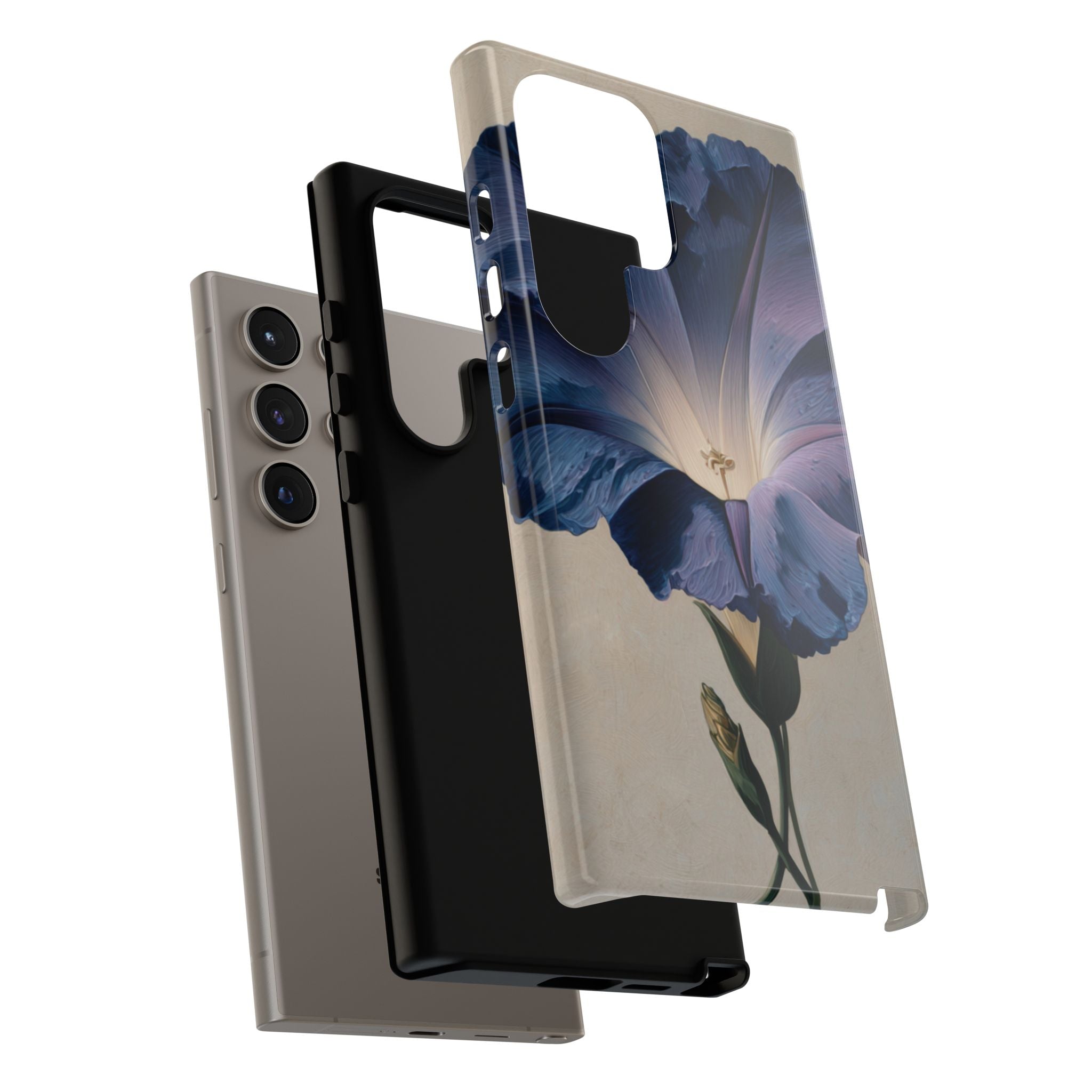 Floral Phone Case, Tough Cases with Purple Flower Design, Phone Accessories