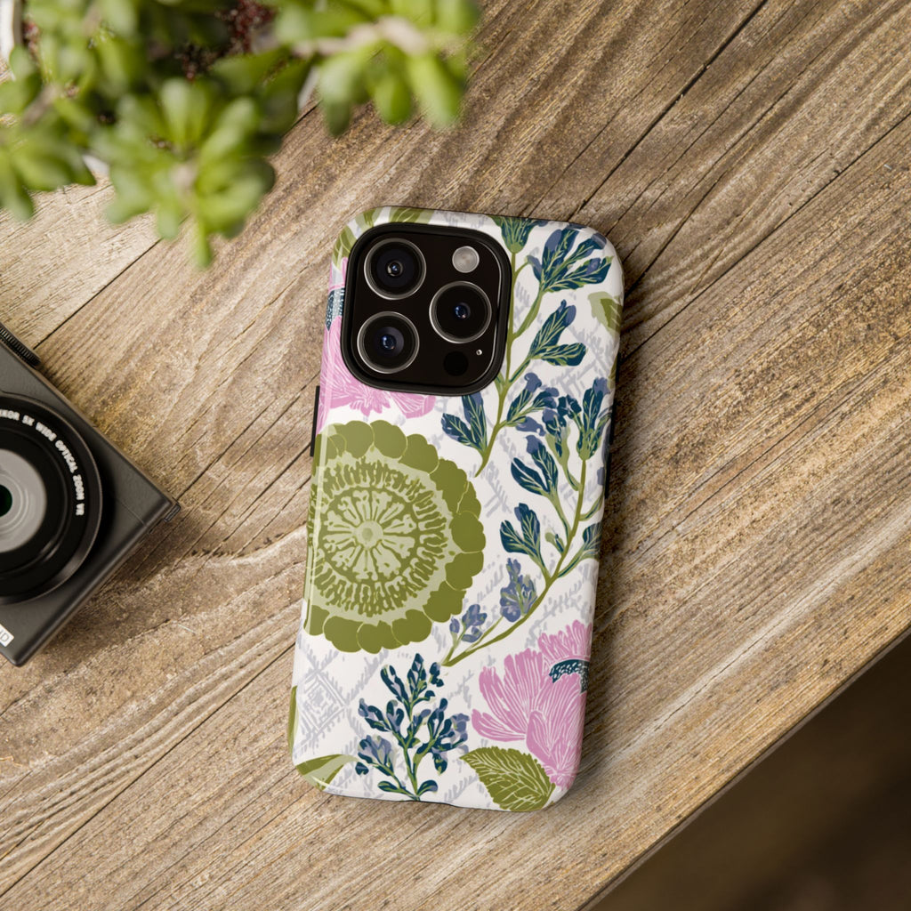 Floral Phone Case, Tough Cases with Elegant Design, Stylish Phone Accessories