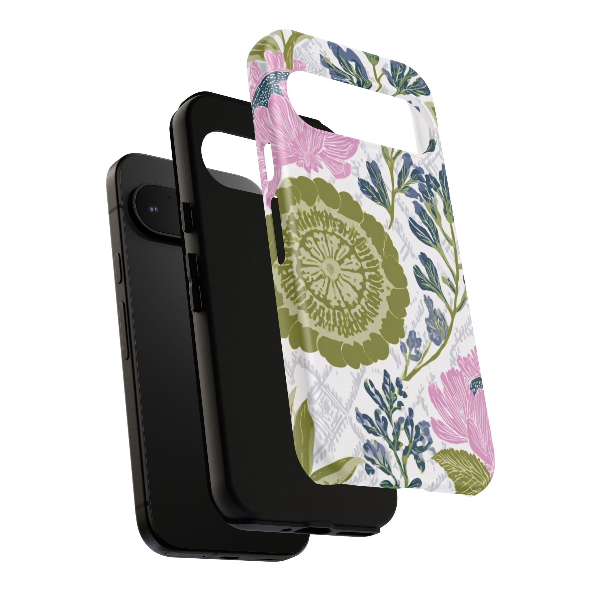Floral Phone Case, Tough Cases with Elegant Design, Stylish Phone Accessories