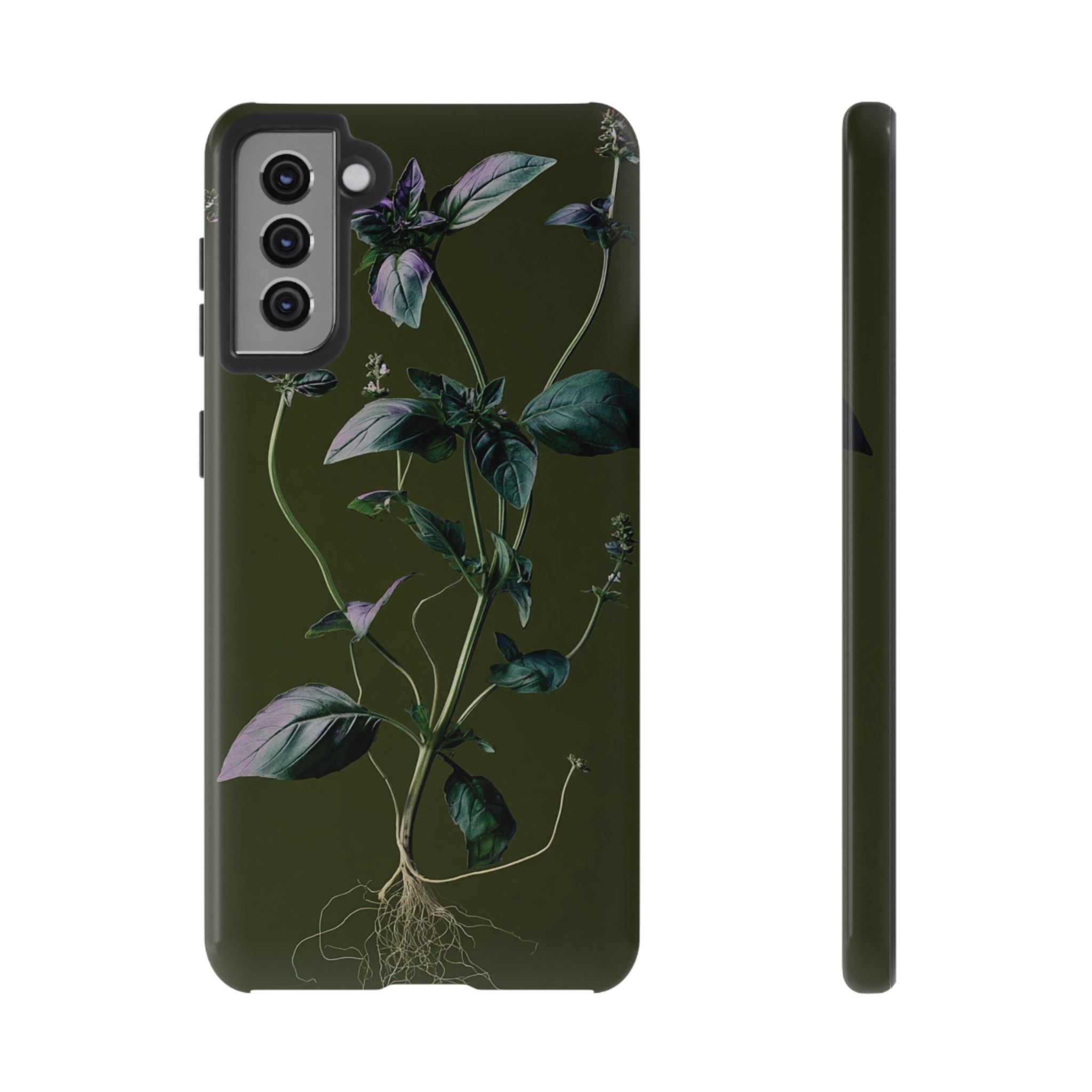 Green Botanical Phone Case, Floral Phone Cover, Nature Lover Gift