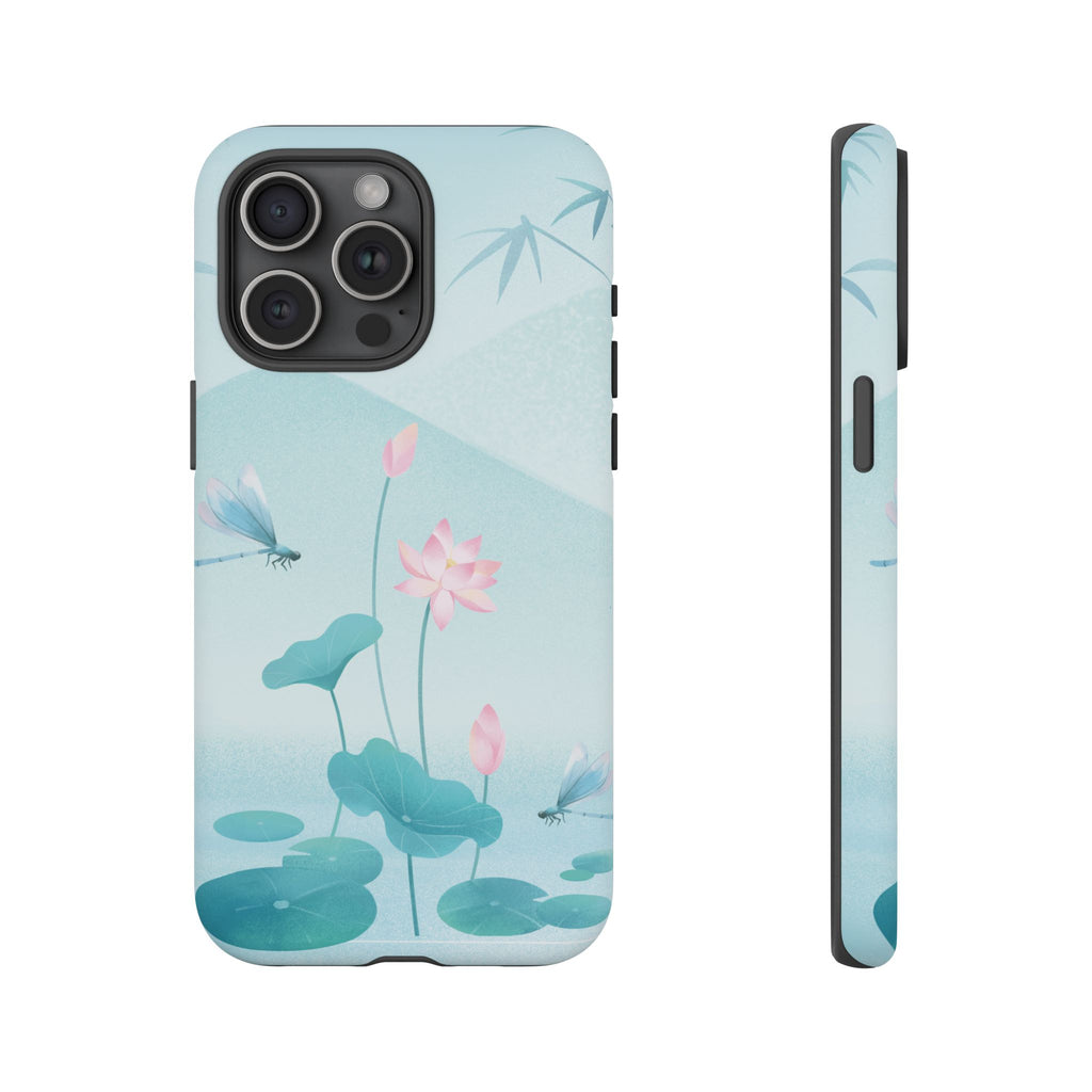 Lotus Pond Phone Case — Serene Floral iPhone Protective Cover