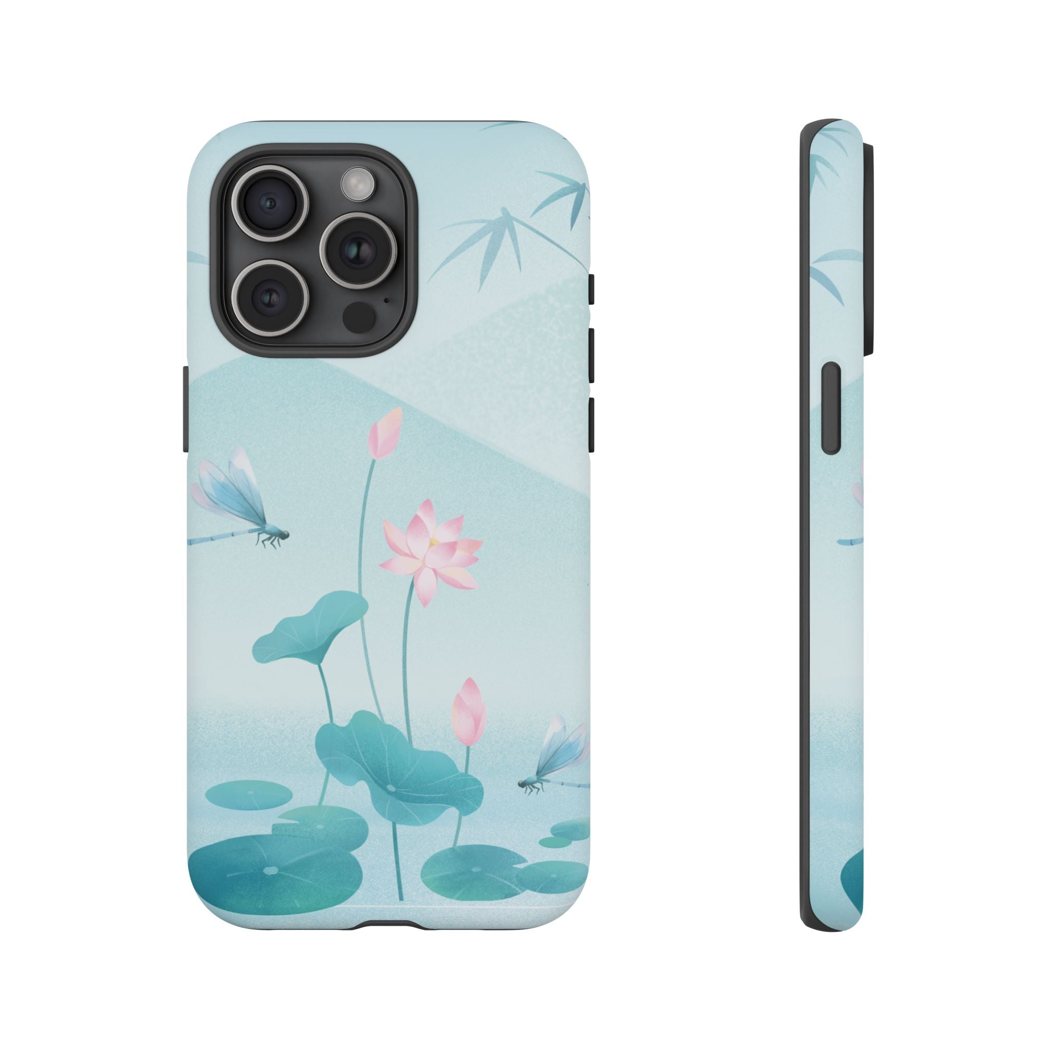 Lotus Pond Phone Case — Serene Floral iPhone Protective Cover