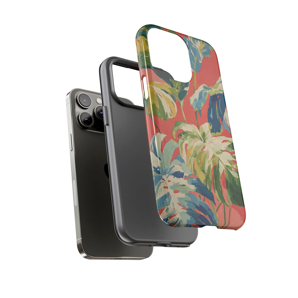 Tropical Phone Case, Floral Tough Case, Vibrant Phone Cover for Summer