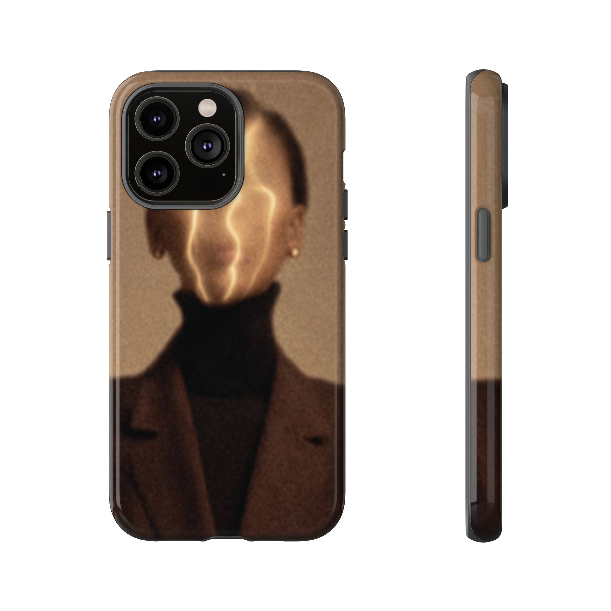 Stylish Phone Case with Artistic Design, Fashion Tech Accessory, Tough Cases