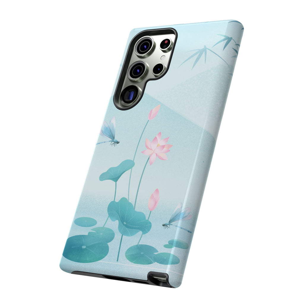 Lotus Pond Phone Case — Serene Floral iPhone Protective Cover