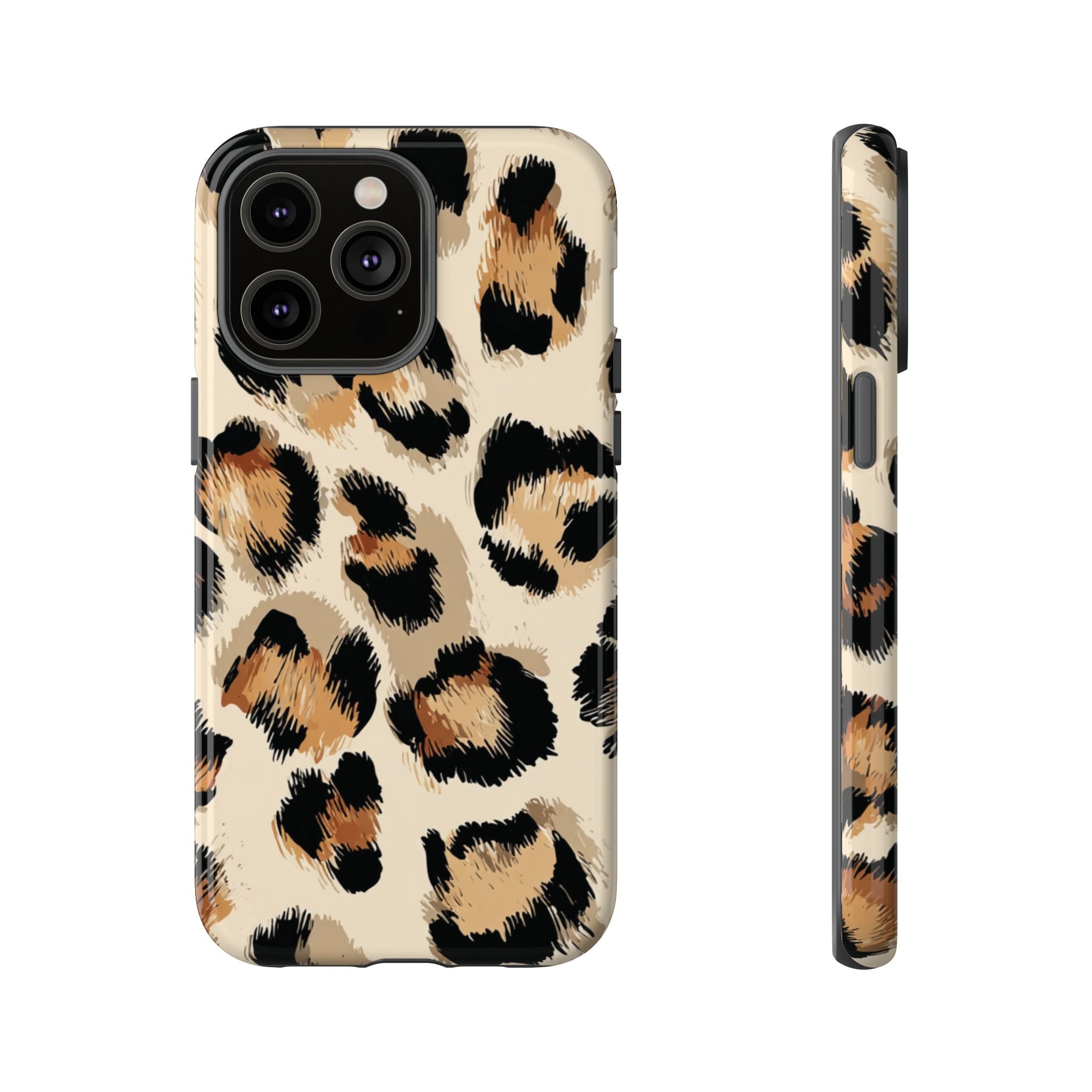 Stylish Leopard Print Phone Case, Animal Print, Tough Case, Gift for Her
