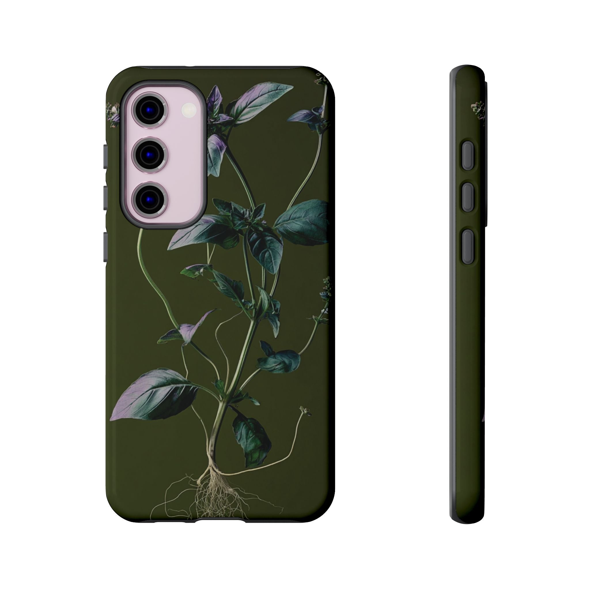 Green Botanical Phone Case, Floral Phone Cover, Nature Lover Gift