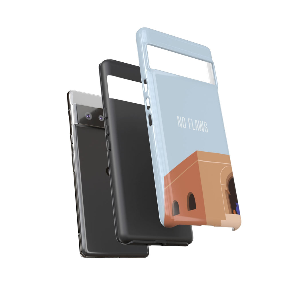 Minimal Desert Illustration “No Flaws” Protective Tough Case
