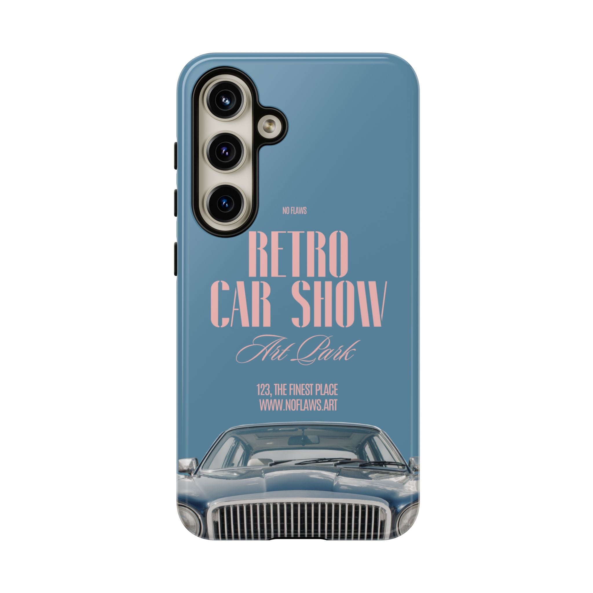 Retro Car Show Phone Case — Vintage Classic Auto Design