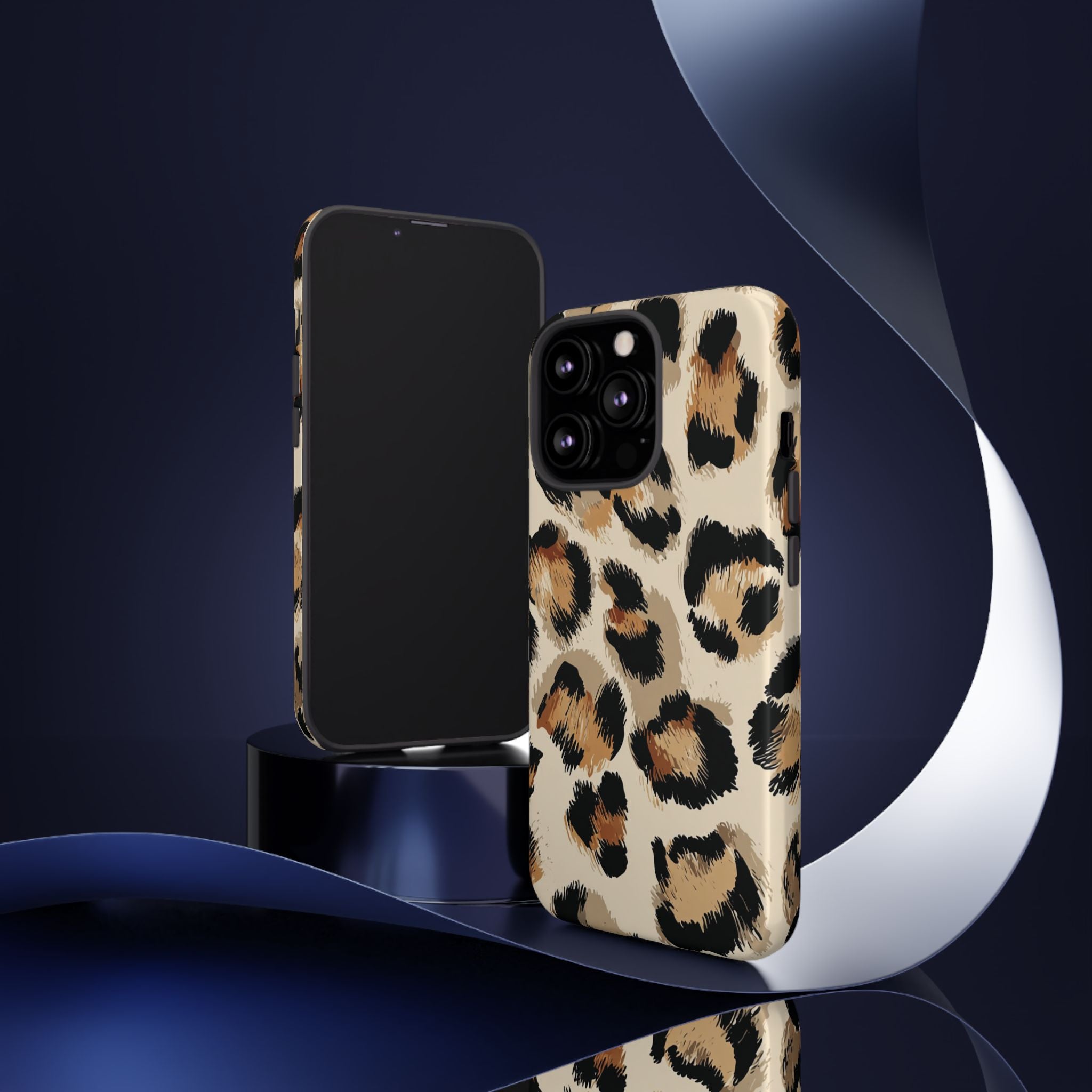 Stylish Leopard Print Phone Case, Animal Print, Tough Case, Gift for Her