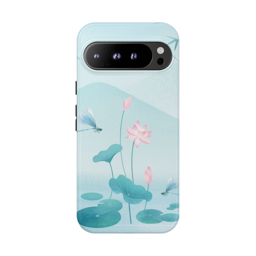 Lotus Pond Phone Case — Serene Floral iPhone Protective Cover