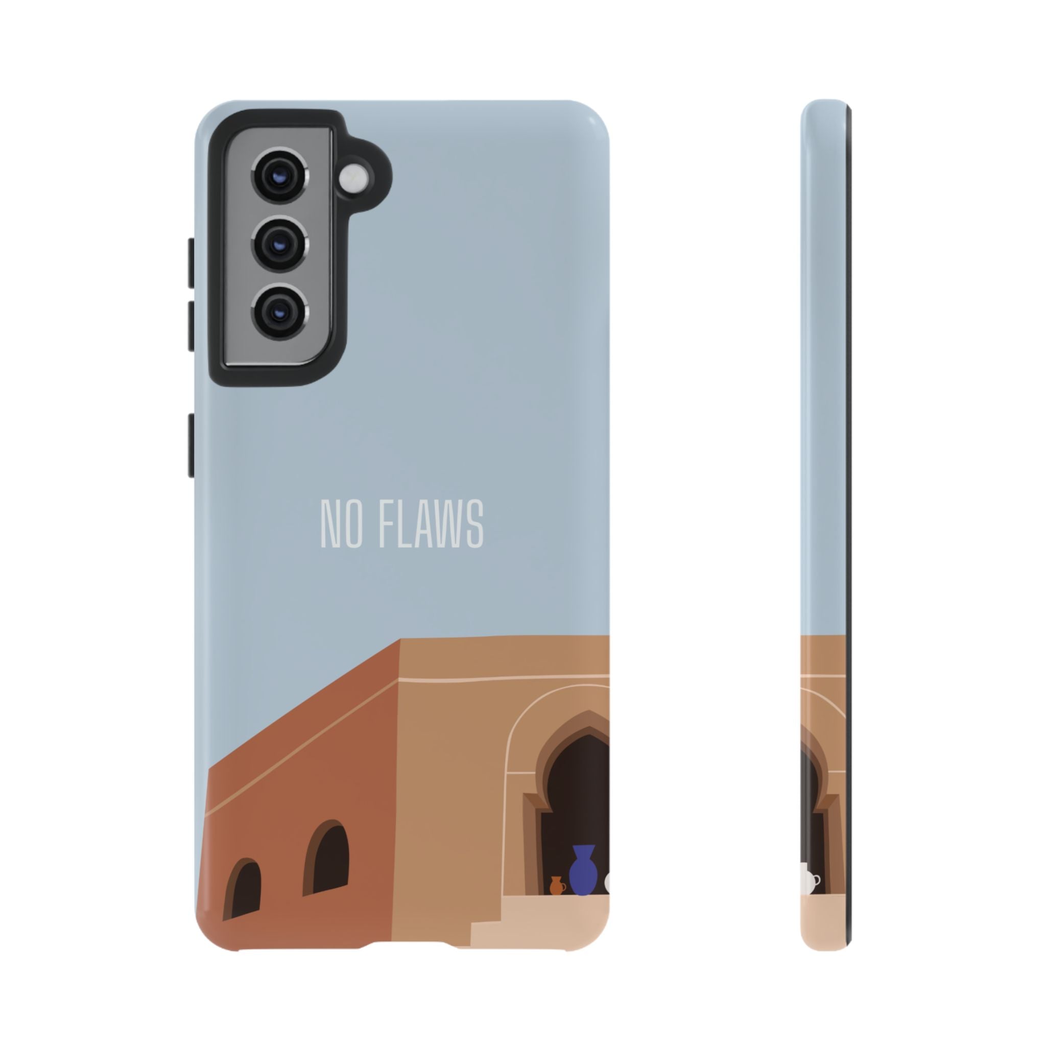 Minimal Desert Illustration “No Flaws” Protective Tough Case