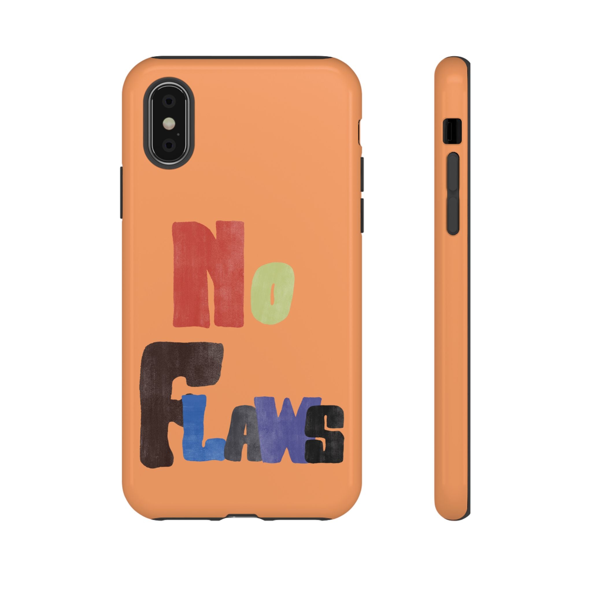 "No Flaws" Retro Hand-Lettered Protective Cover
