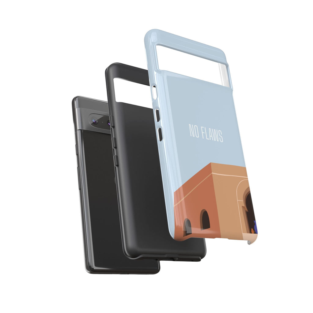 Minimal Desert Illustration “No Flaws” Protective Tough Case