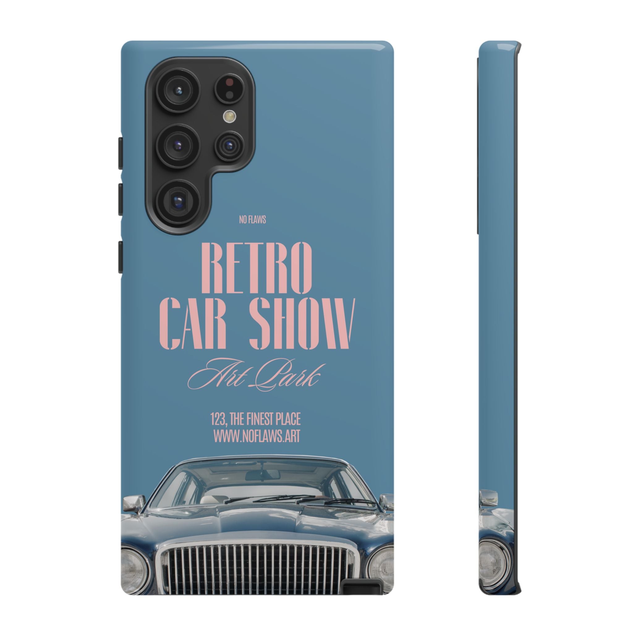 Retro Car Show Phone Case — Vintage Classic Auto Design