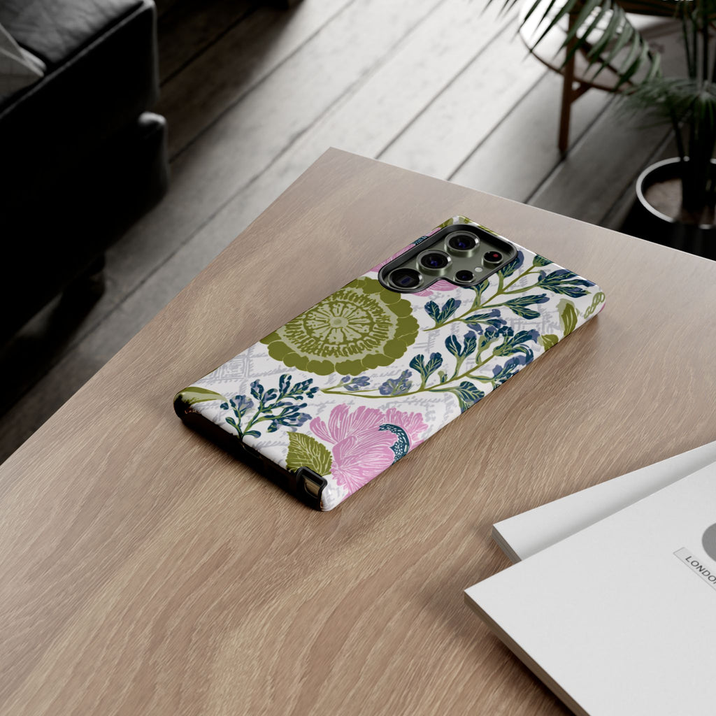 Floral Phone Case, Tough Cases with Elegant Design, Stylish Phone Accessories