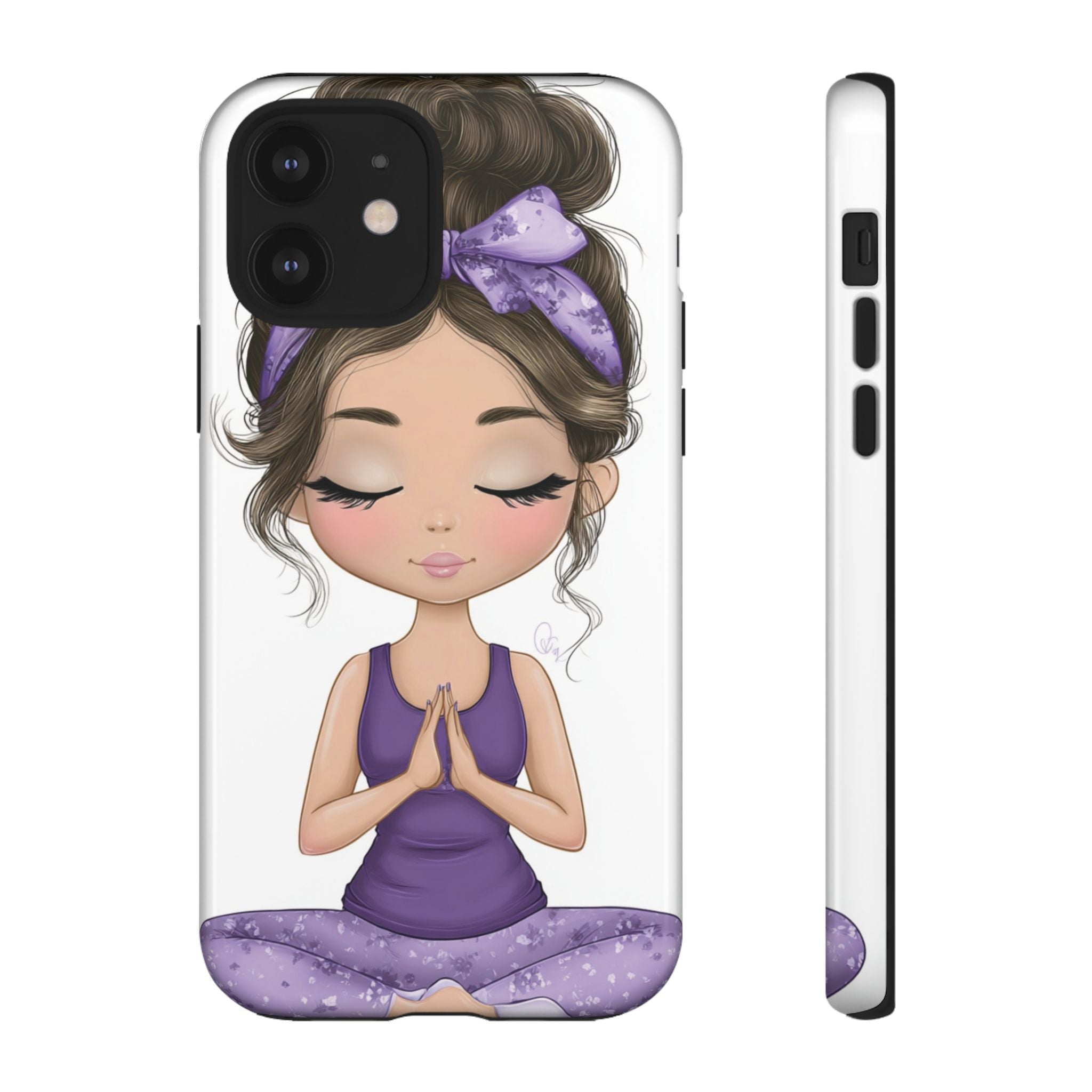 Yoga Phone Case for Mindfulness Gift for Yogis, Meditation Accessory, Zen Vibe