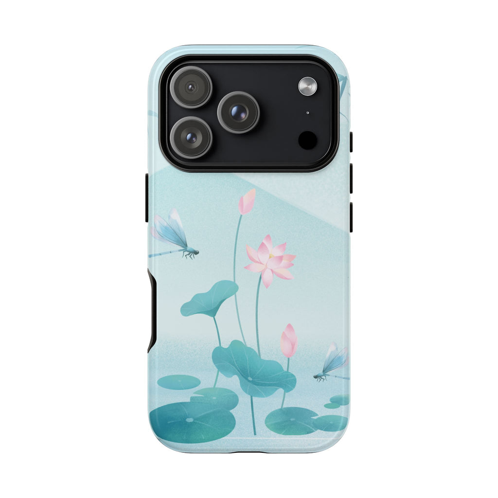 Lotus Pond Phone Case — Serene Floral iPhone Protective Cover