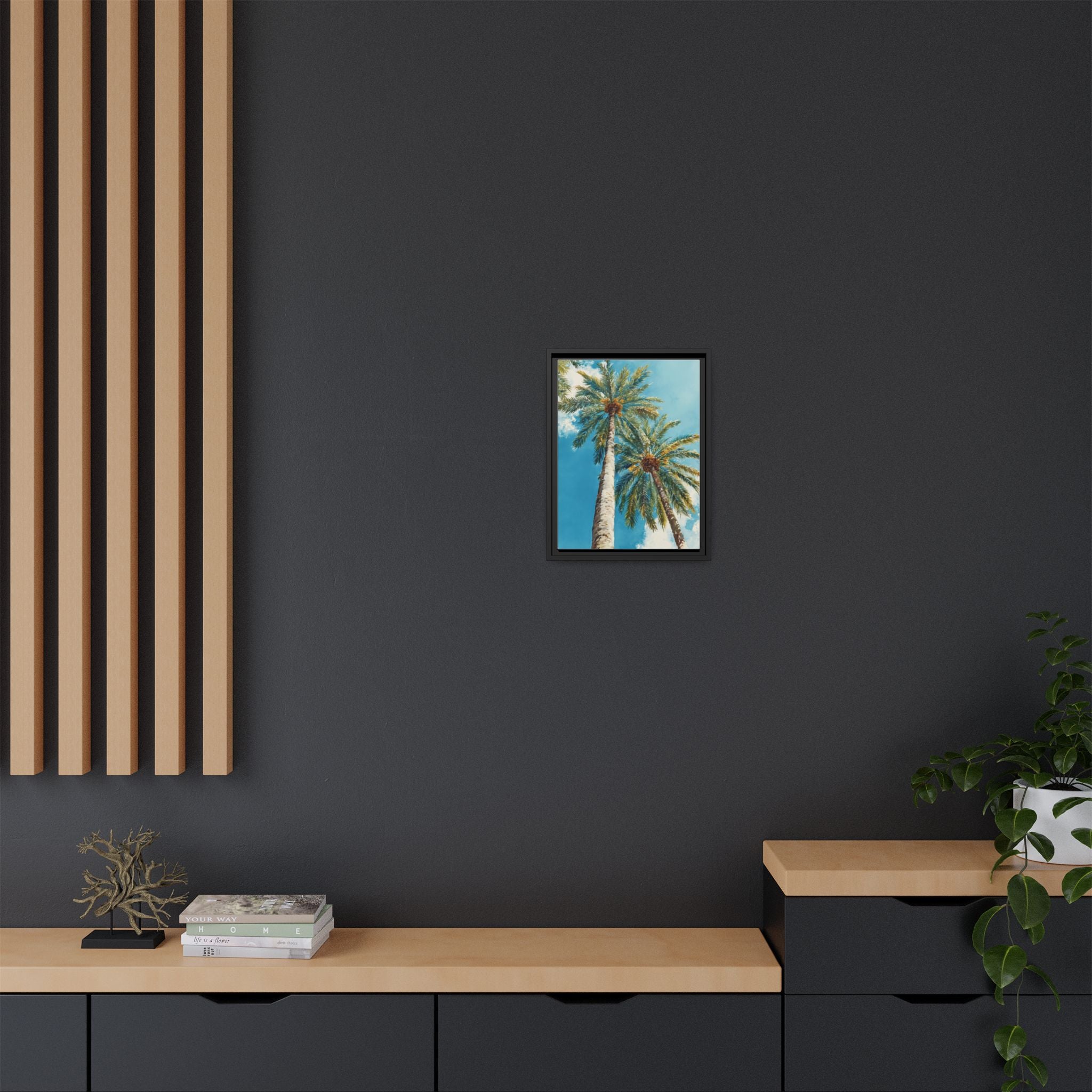 Palm Tree Sky Matte Canvas Print
