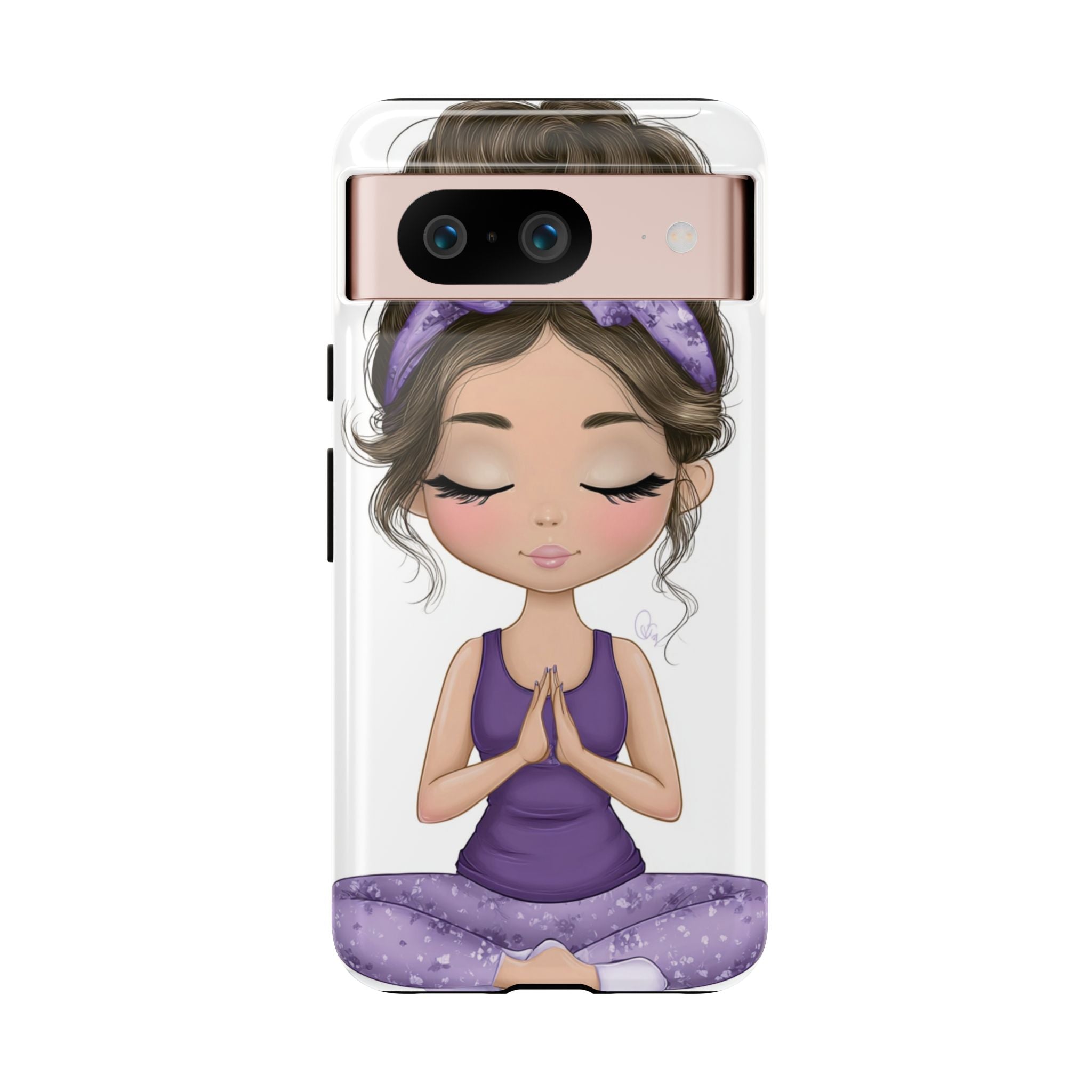Yoga Phone Case for Mindfulness Gift for Yogis, Meditation Accessory, Zen Vibe