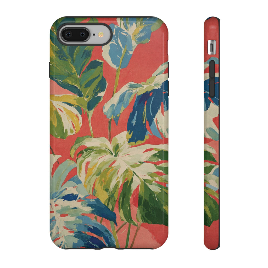 Tropical Phone Case, Floral Tough Case, Vibrant Phone Cover for Summer