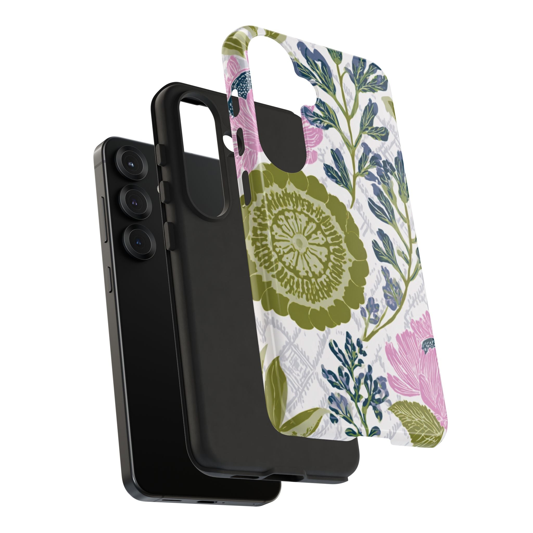 Floral Phone Case, Tough Cases with Elegant Design, Stylish Phone Accessories