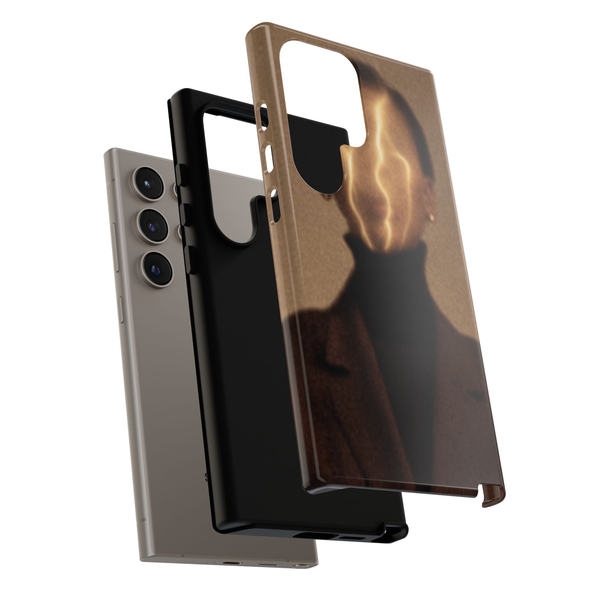 Stylish Phone Case with Artistic Design, Fashion Tech Accessory, Tough Cases
