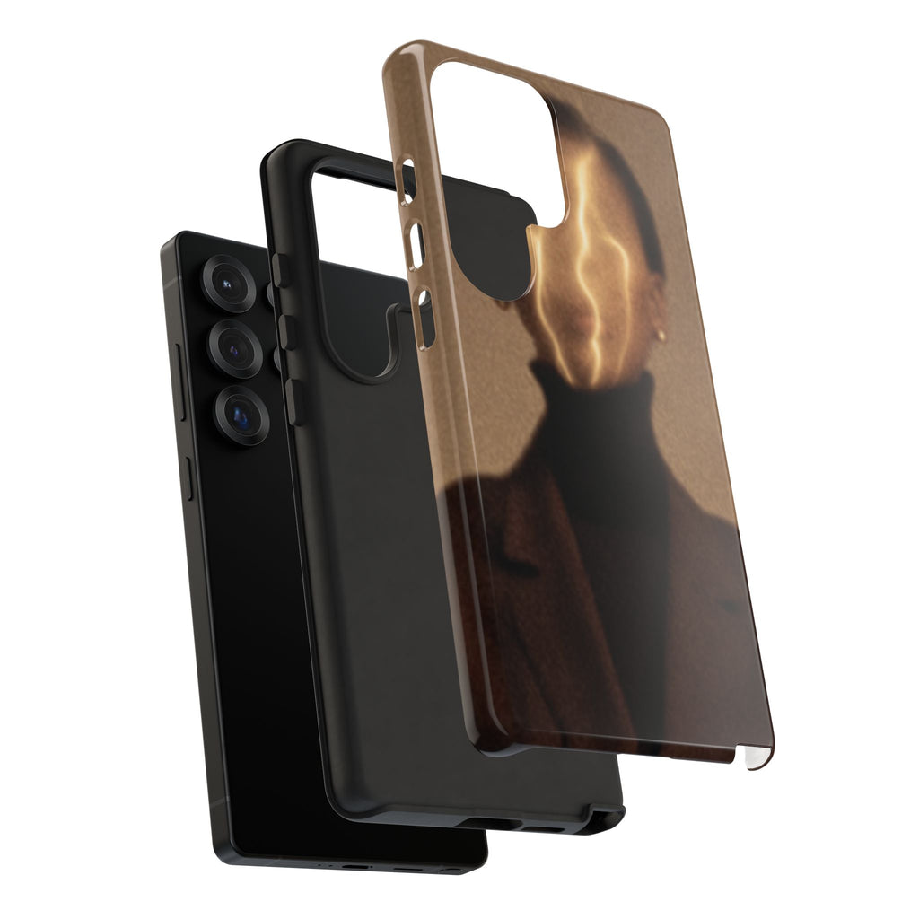 Stylish Phone Case with Artistic Design, Fashion Tech Accessory, Tough Cases
