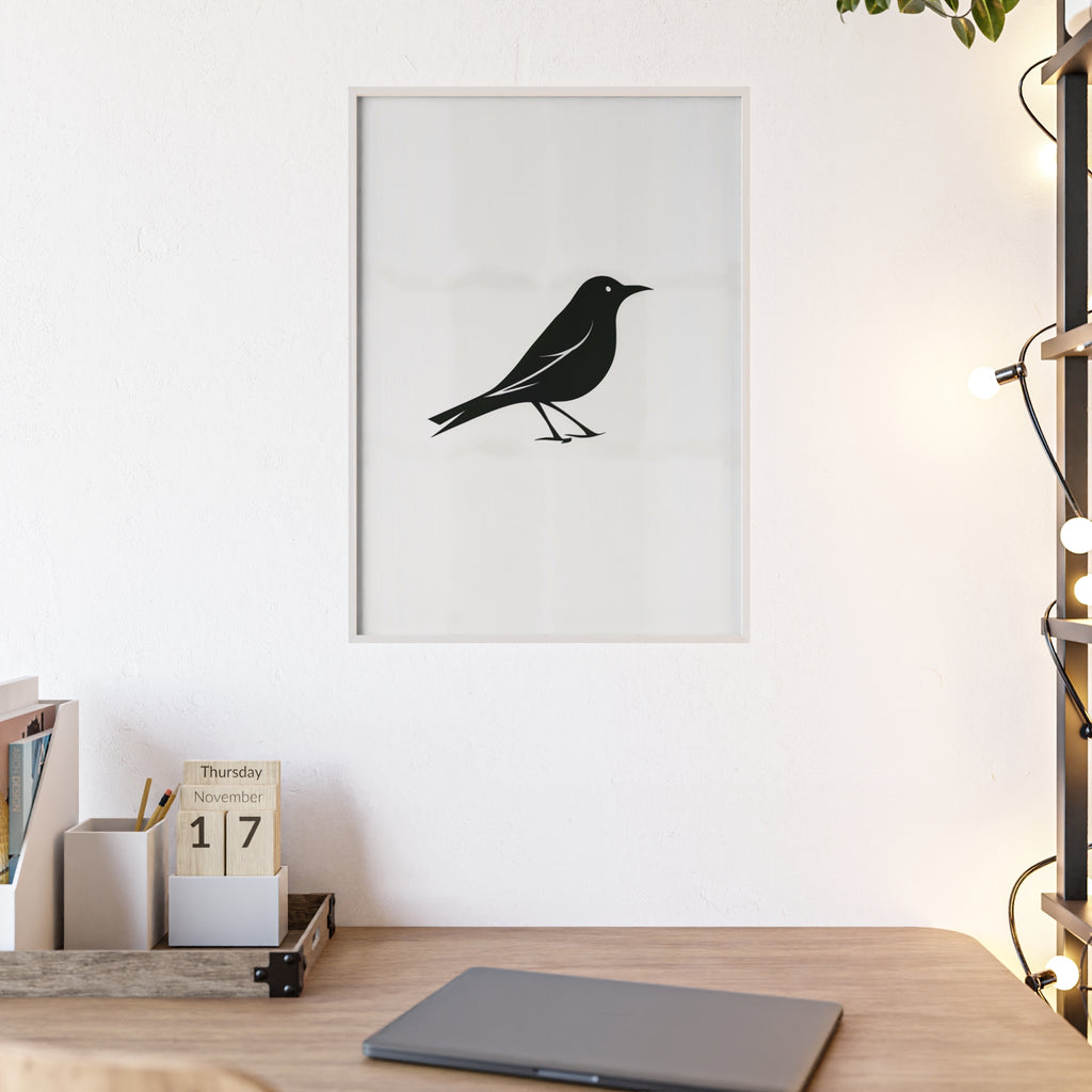 The Oriole Principle: A Study in Minimal Form – Framed Poster