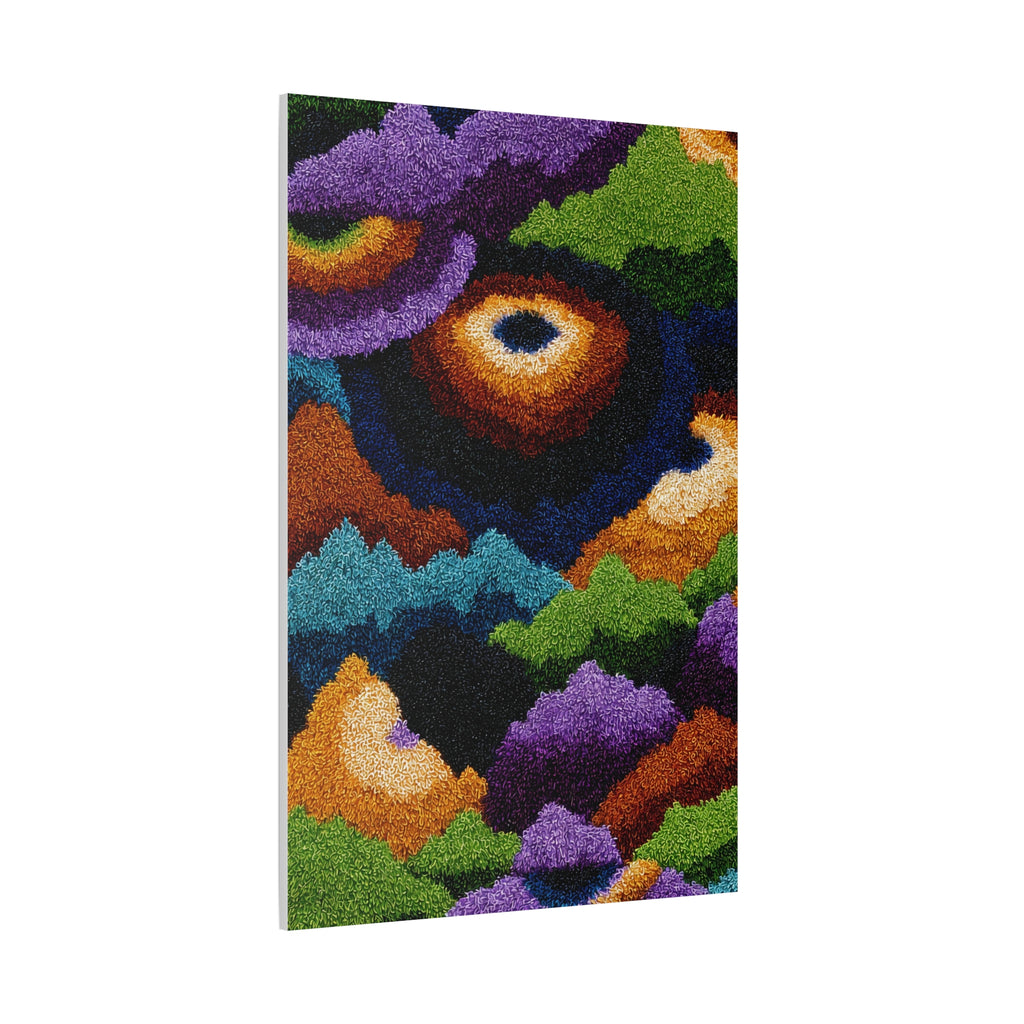 Abstract Colorful Landscape Matte Canvas – Stretched Wall Art