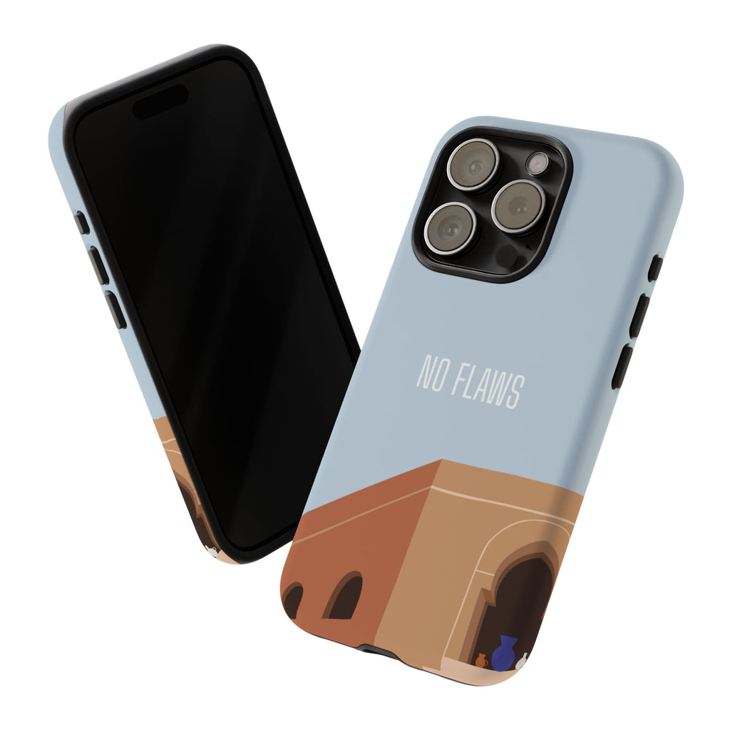 Minimal Desert Illustration “No Flaws” Protective Tough Case