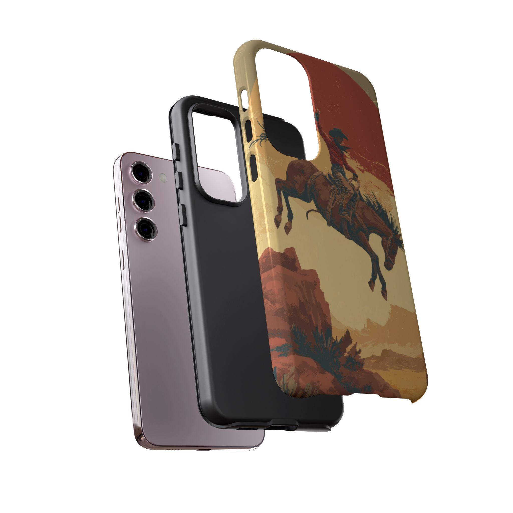 Cowboy Phone Case - Wild West Style, Tough Protection for Outdoor Lovers