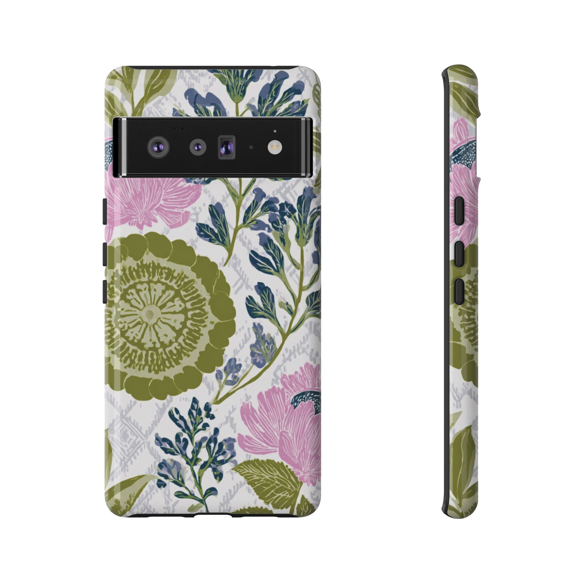 Floral Phone Case, Tough Cases with Elegant Design, Stylish Phone Accessories