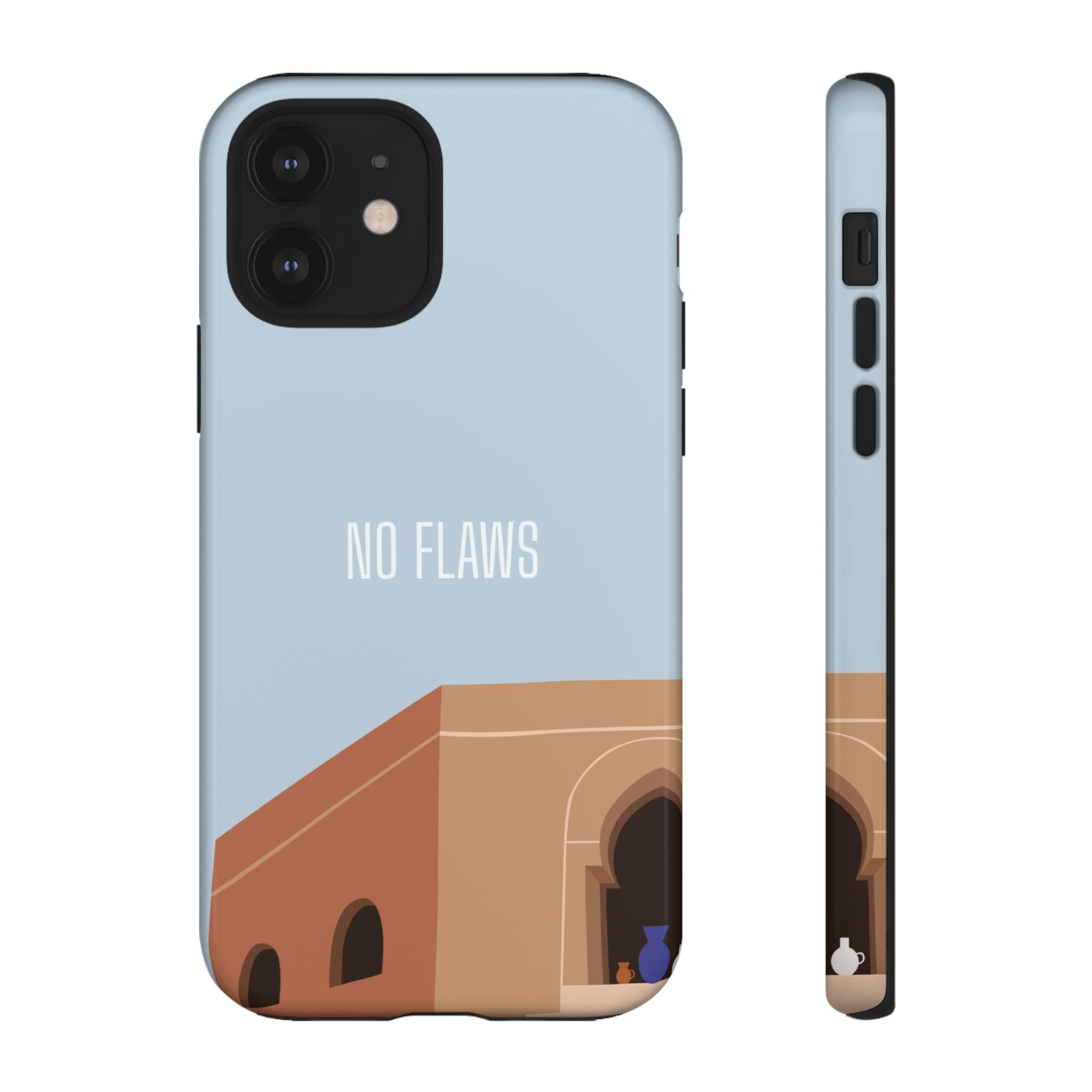 Minimal Desert Illustration “No Flaws” Protective Tough Case