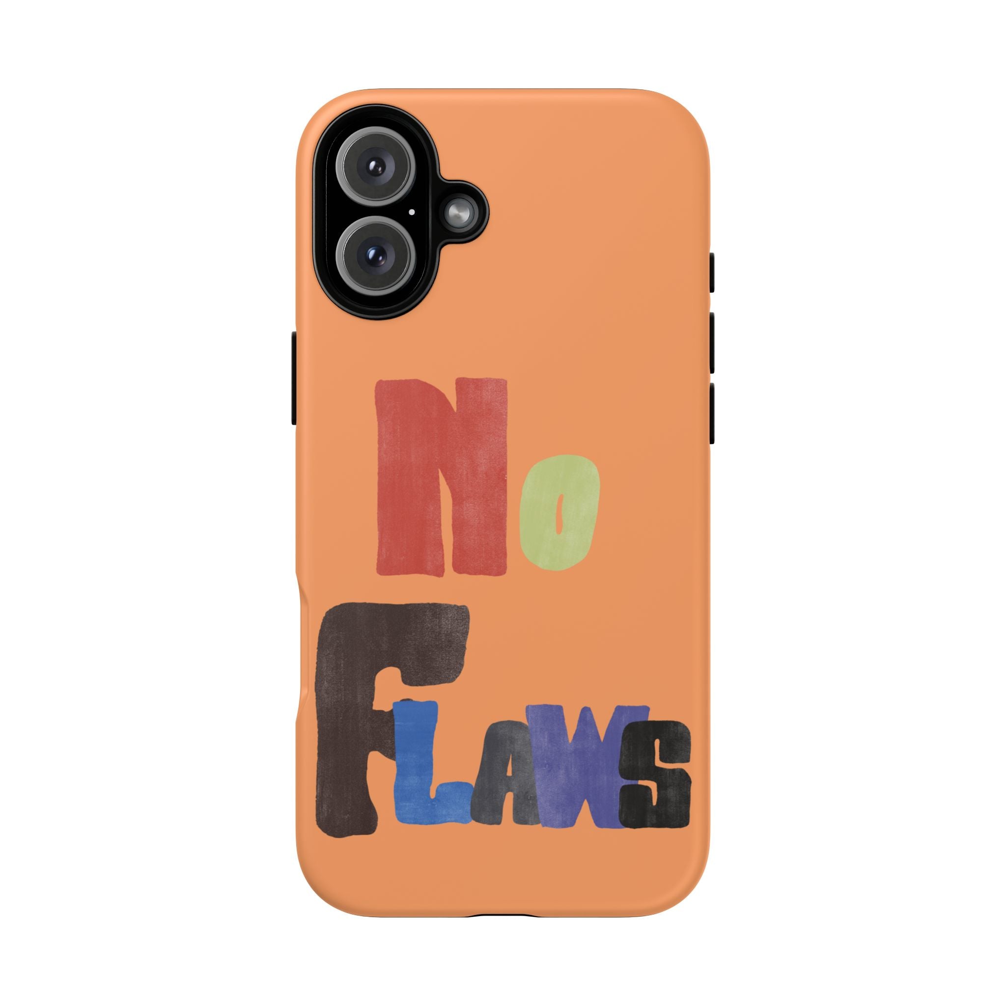 "No Flaws" Retro Hand-Lettered Protective Cover