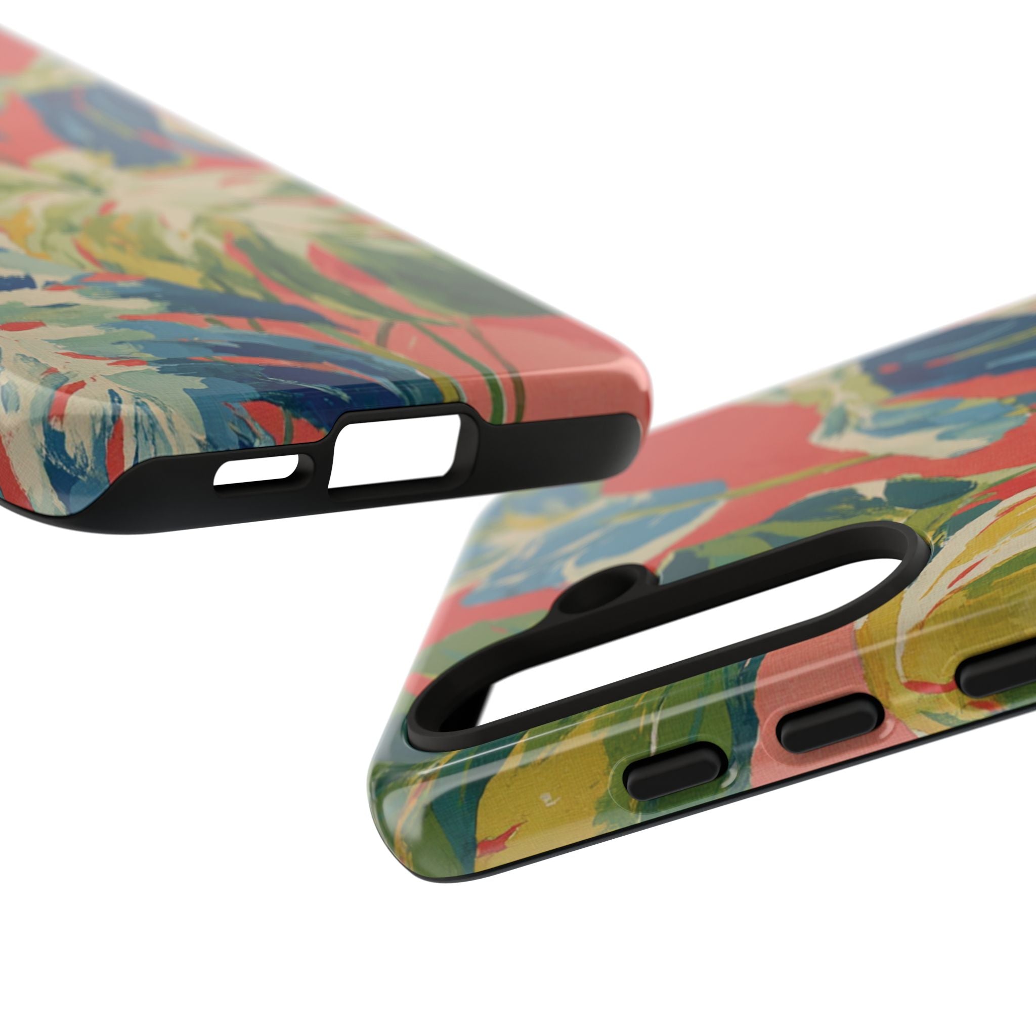 Tropical Phone Case, Floral Tough Case, Vibrant Phone Cover for Summer