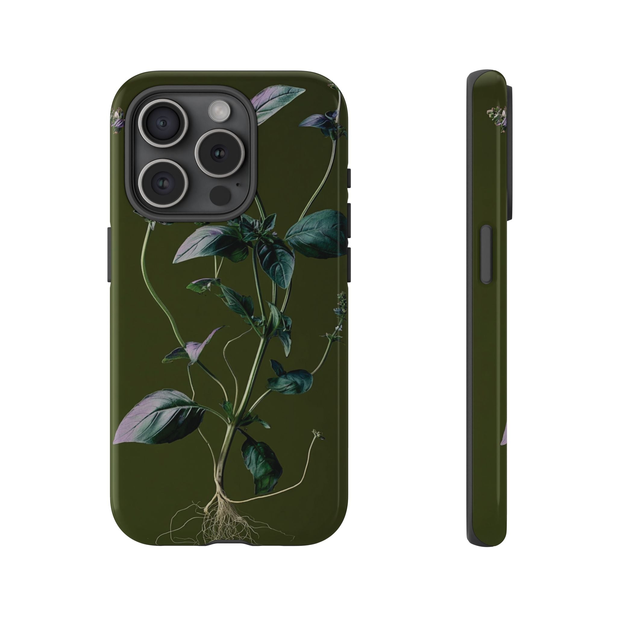 Green Botanical Phone Case, Floral Phone Cover, Nature Lover Gift