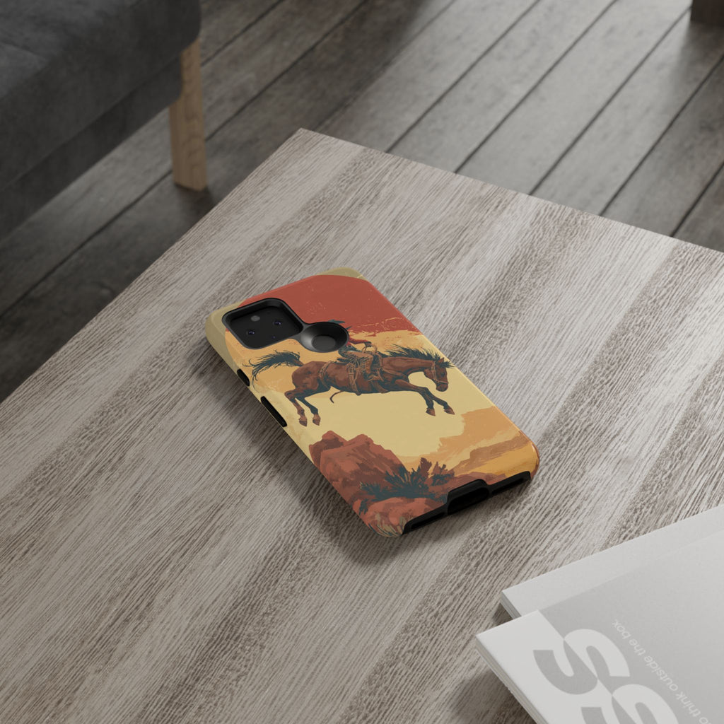Cowboy Phone Case - Wild West Style, Tough Protection for Outdoor Lovers
