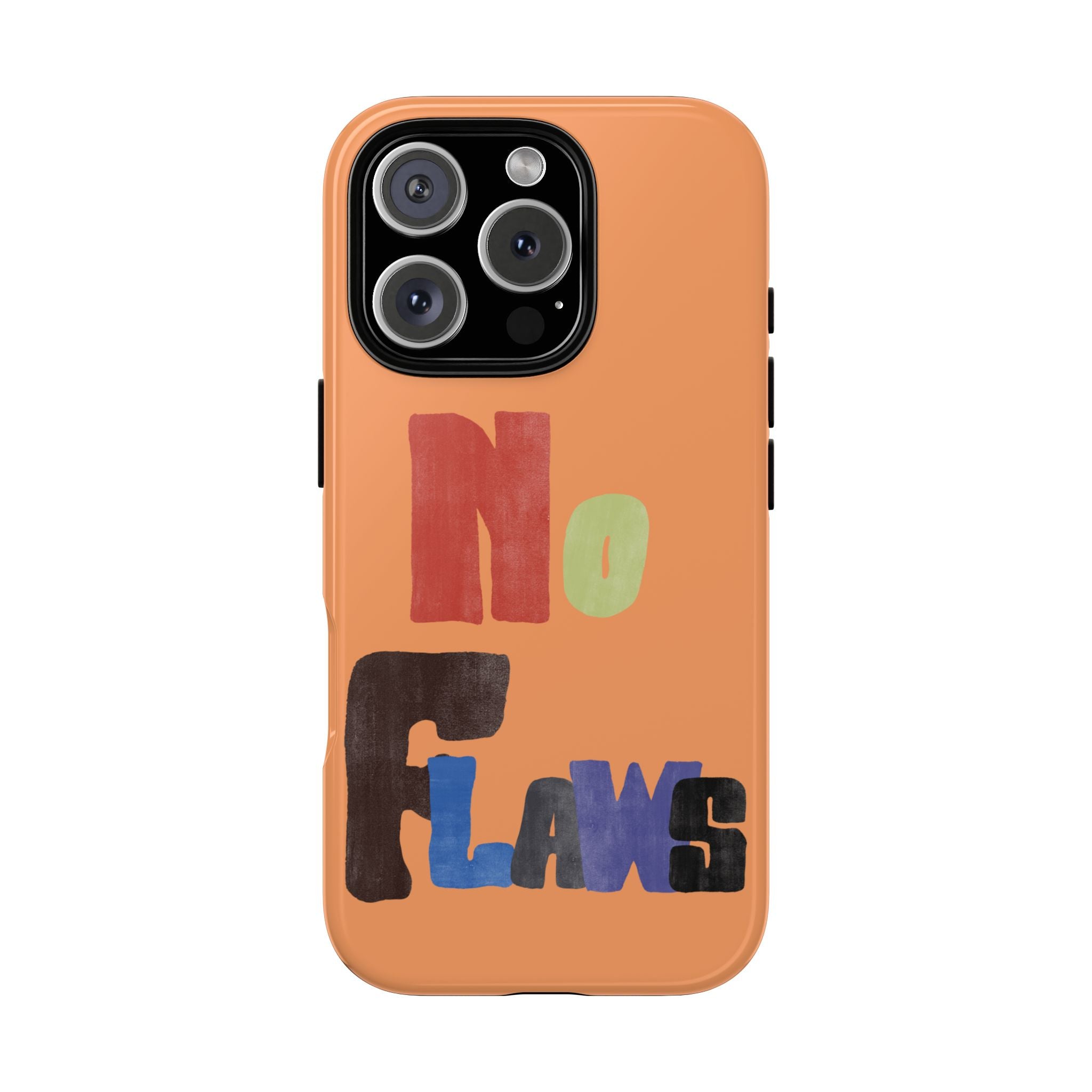 "No Flaws" Retro Hand-Lettered Protective Cover