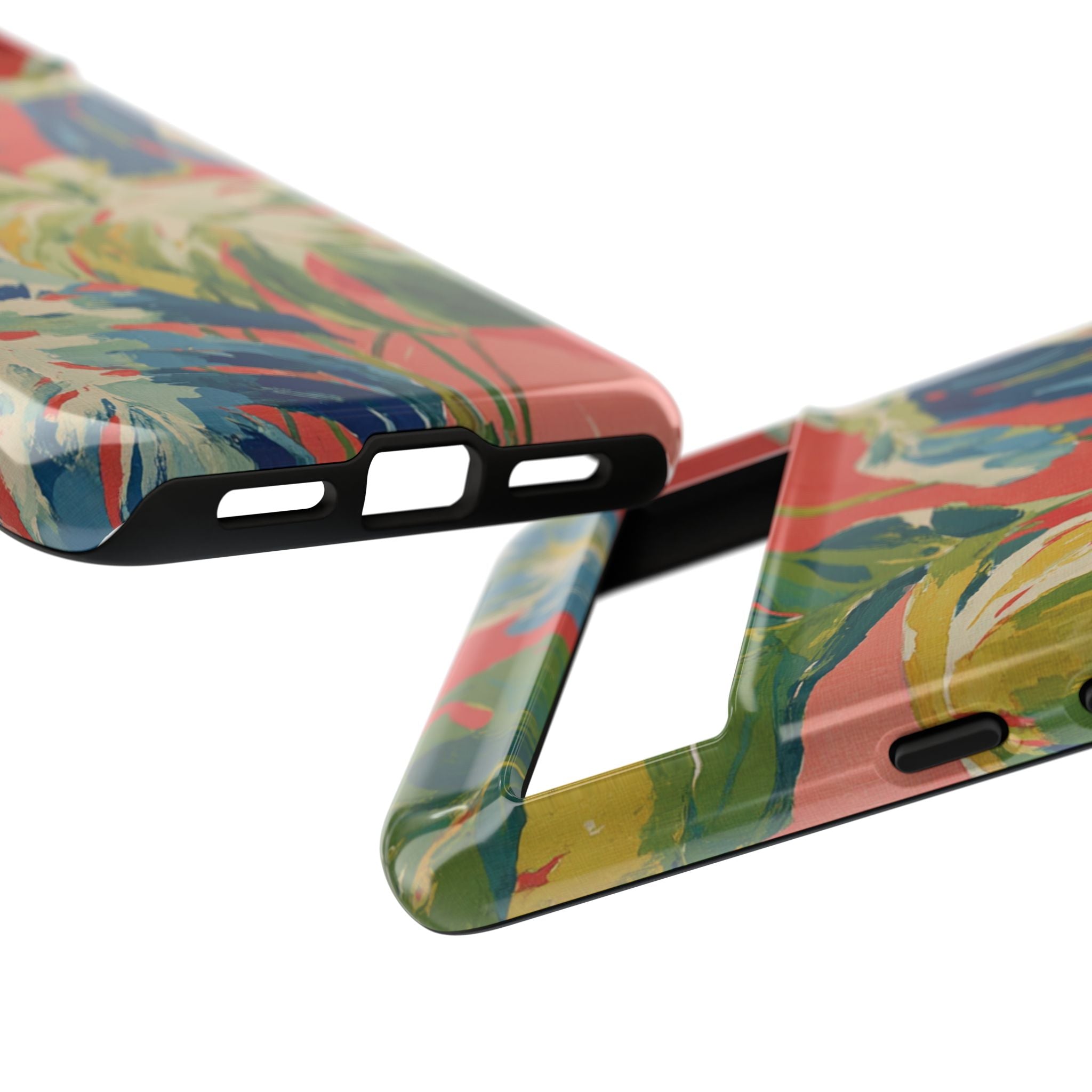 Tropical Phone Case, Floral Tough Case, Vibrant Phone Cover for Summer