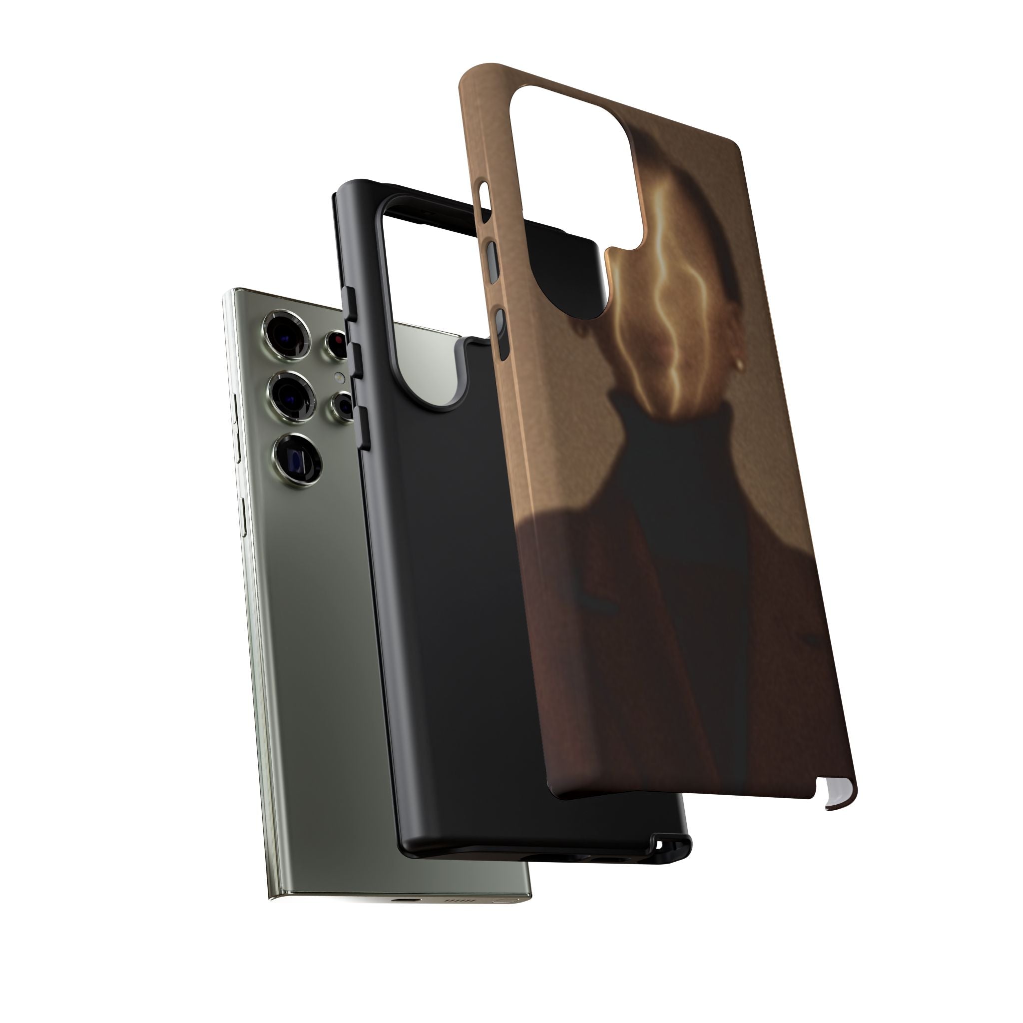 Stylish Phone Case with Artistic Design, Fashion Tech Accessory, Tough Cases