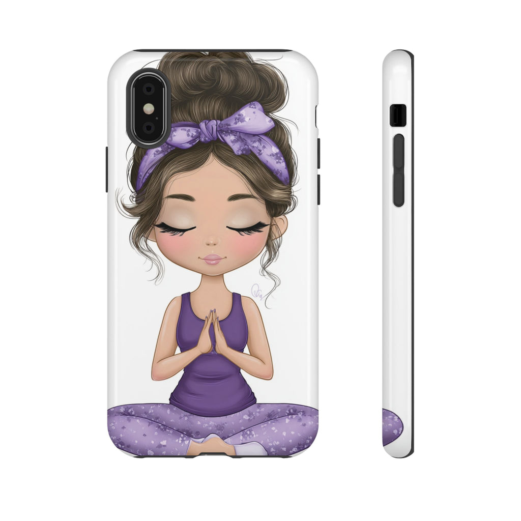 Yoga Phone Case for Mindfulness Gift for Yogis, Meditation Accessory, Zen Vibe