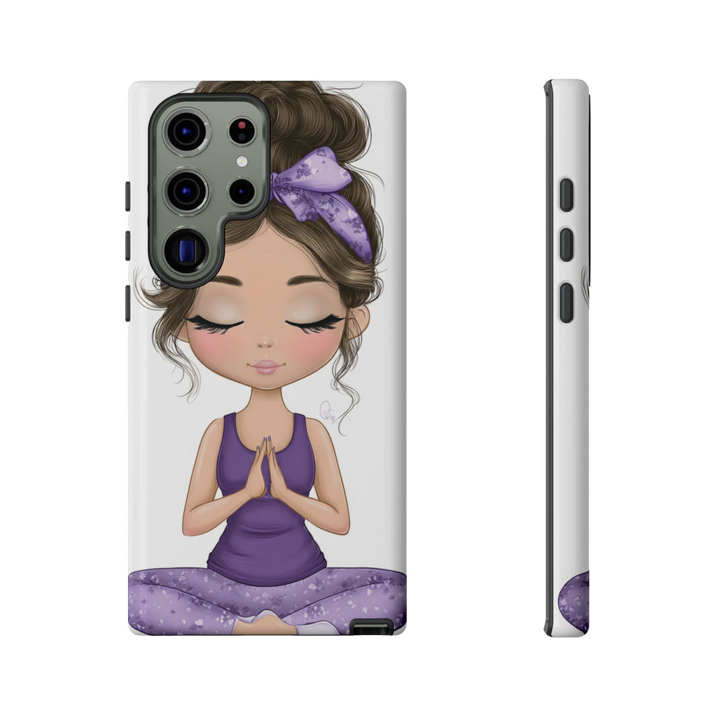 Yoga Phone Case for Mindfulness Gift for Yogis, Meditation Accessory, Zen Vibe